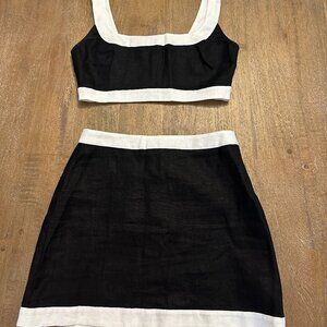 REFORMATION ROBBIE LINEN MATCHING SET